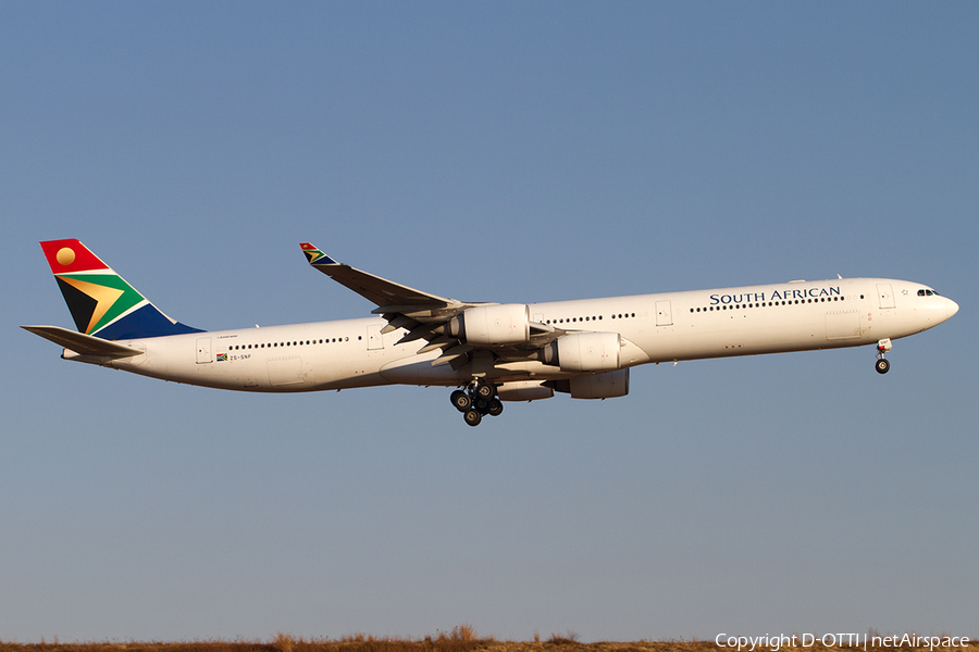 South African Airways Airbus A340-642 (ZS-SNF) | Photo 498030