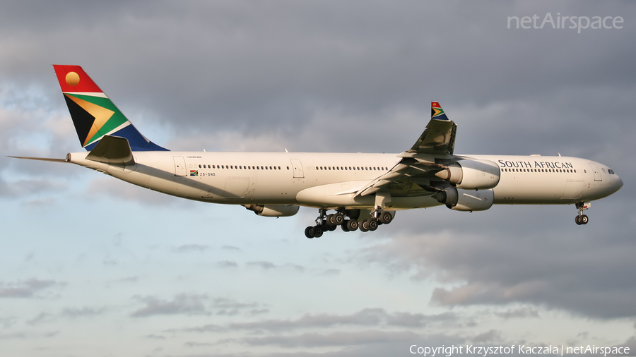South African Airways Airbus A340-642 (ZS-SNG) | Photo 67389