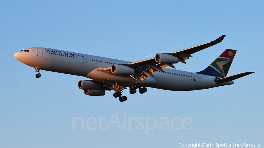 South African Airways Airbus A340-313E (ZS-SXB) | Photo 218002