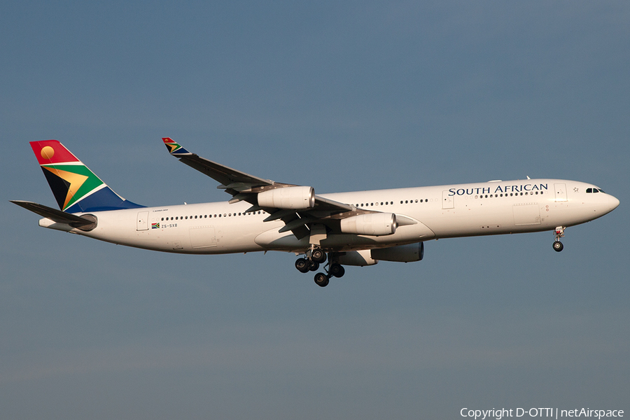 South African Airways Airbus A340-313E (ZS-SXB) | Photo 246604