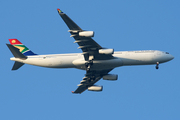South African Airways Airbus A340-313E (ZS-SXC) at  London - Heathrow, United Kingdom