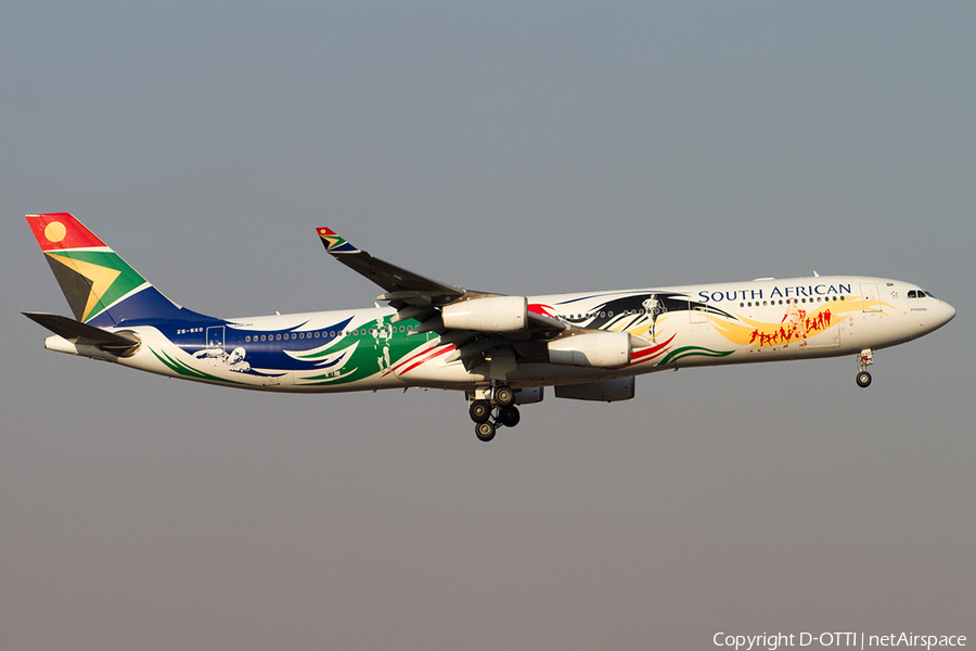 South African Airways Airbus A340-313X (ZS-SXD) | Photo 498968