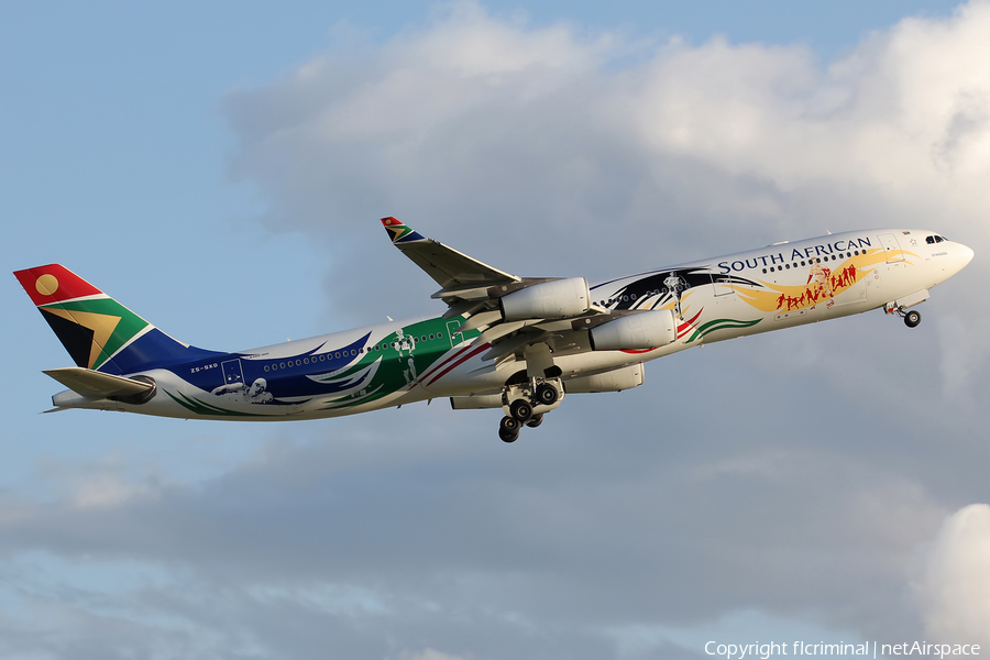 South African Airways Airbus A340-313X (ZS-SXD) | Photo 8440