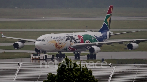 South African Airways Airbus A340-313X (ZS-SXD) at  Munich, Germany