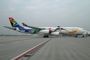South African Airways Airbus A340-313X (ZS-SXD) at  Munich, Germany