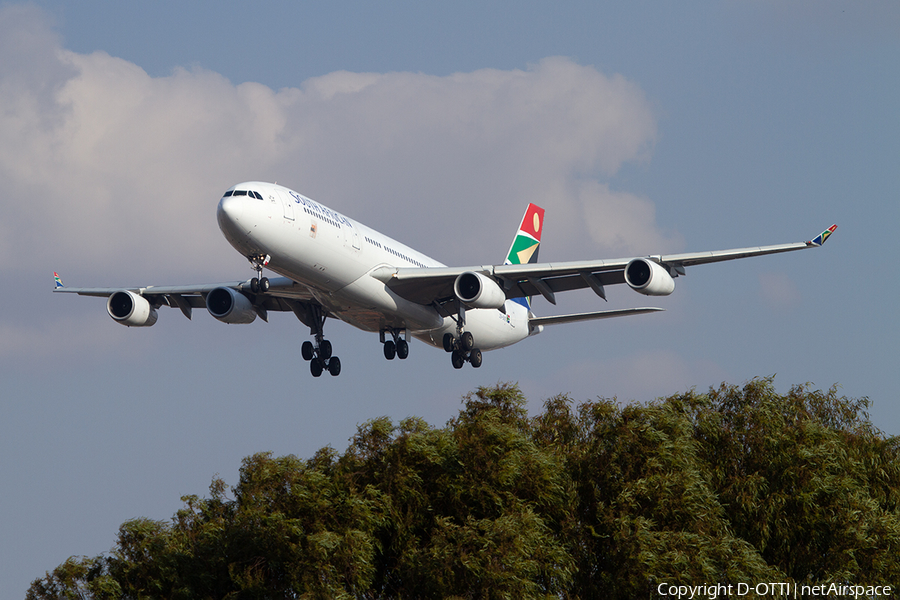 South African Airways Airbus A340-313E (ZS-SXE) | Photo 502275