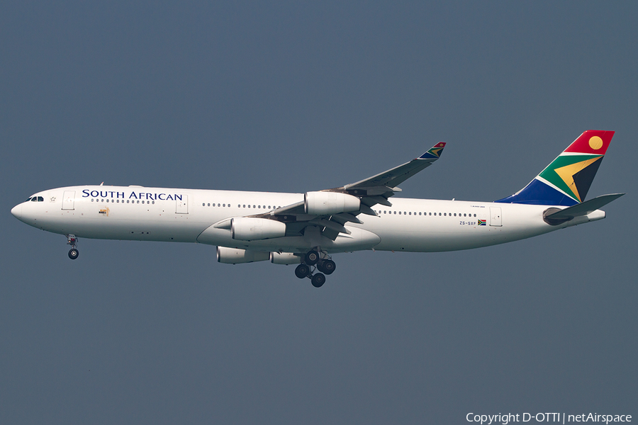 South African Airways Airbus A340-313 (ZS-SXF) | Photo 397363