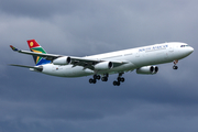 South African Airways Airbus A340-313 (ZS-SXF) at  Mauritius - Sir Seewoosagur Ramgoolam International, Mauritius