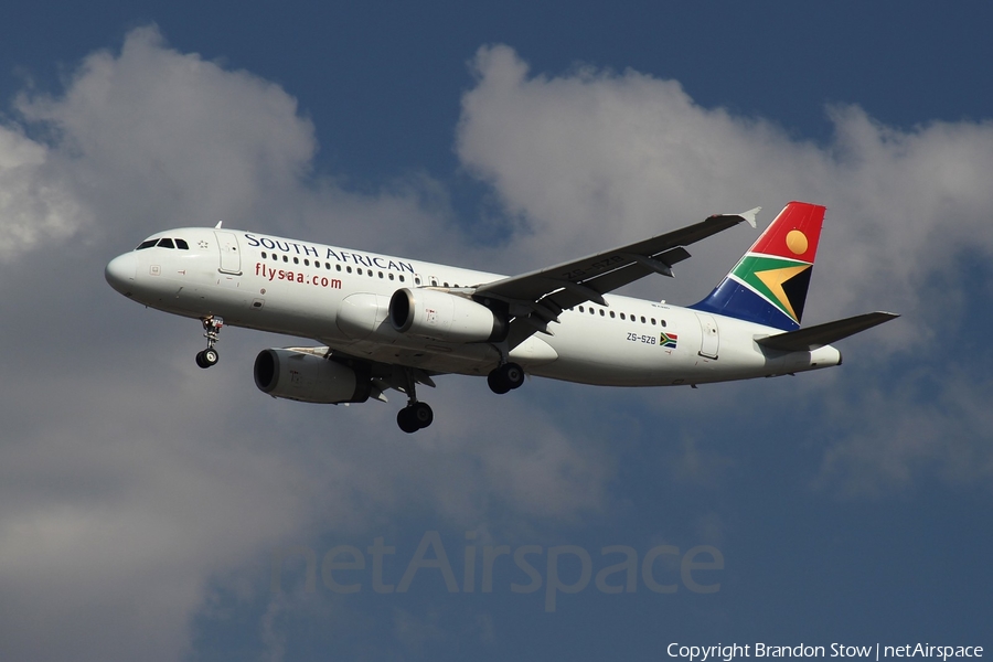 South African Airways Airbus A320-232 (ZS-SZB) | Photo 355823