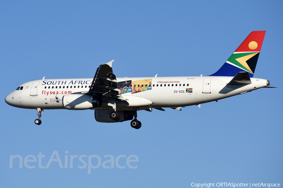 South African Airways Airbus A320-232 (ZS-SZG) | Photo 395213