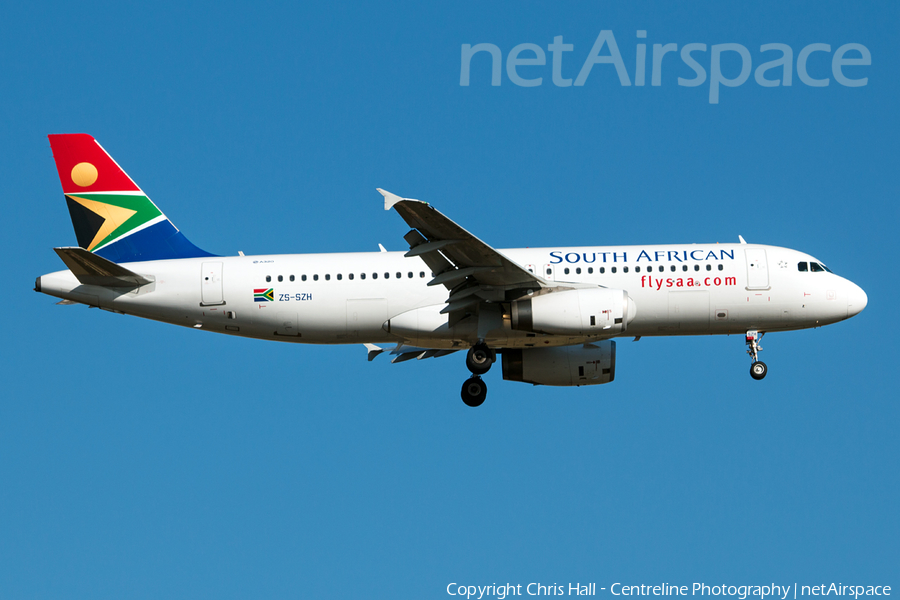 South African Airways Airbus A320-232 (ZS-SZH) | Photo 130131