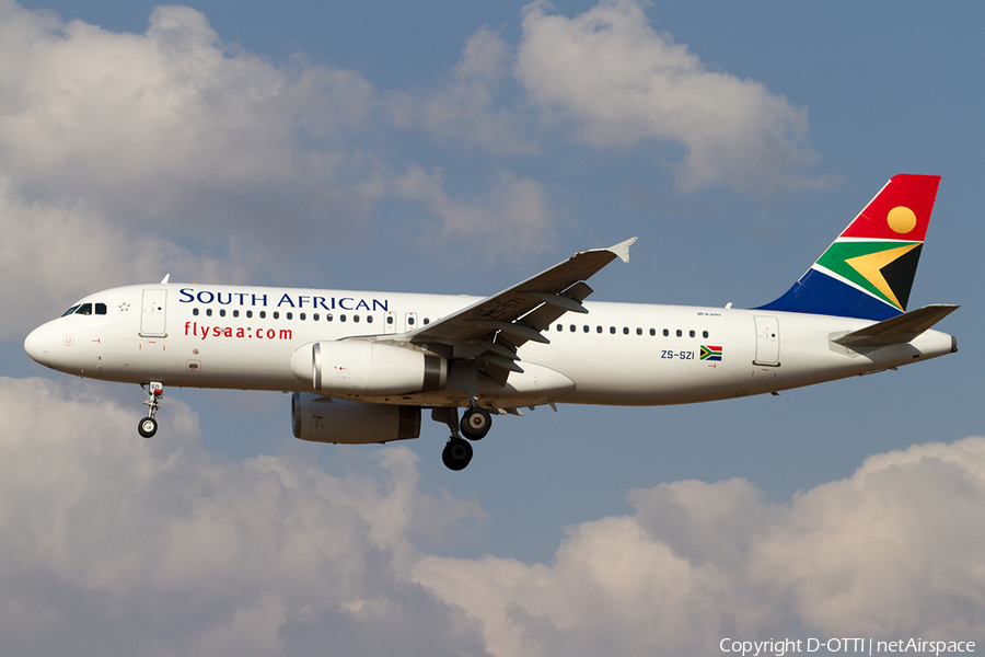 South African Airways Airbus A320-232 (ZS-SZI) | Photo 502268