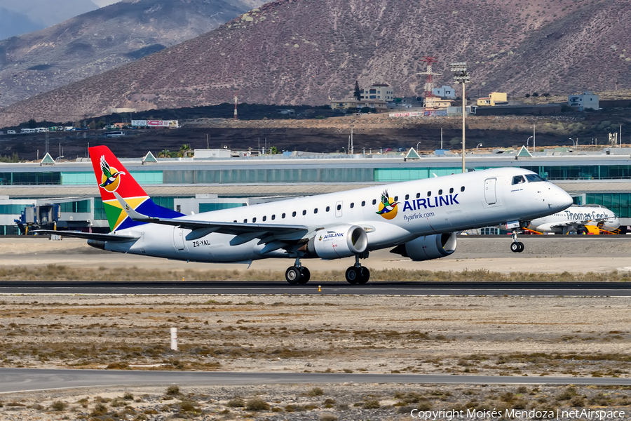 Airlink Embraer ERJ-190AR (ERJ-190-100IGW) (ZS-YAL) | Photo 266674