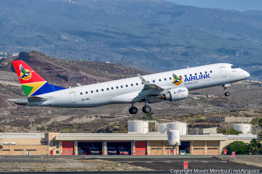 Airlink Embraer ERJ-190AR (ERJ-190-100IGW) (ZS-YAL) | Photo 266675