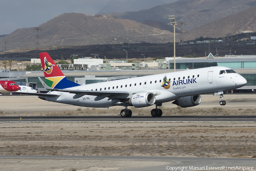 Airlink Embraer ERJ-190AR (ERJ-190-100IGW) (ZS-YAL) | Photo 266888