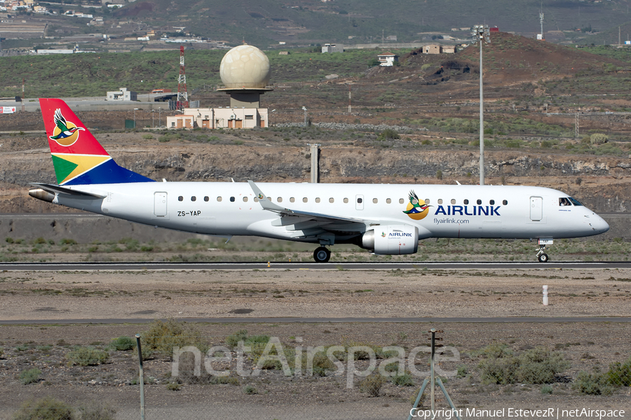 Airlink Embraer ERJ-190AR (ERJ-190-100IGW) (ZS-YAP) | Photo 284227