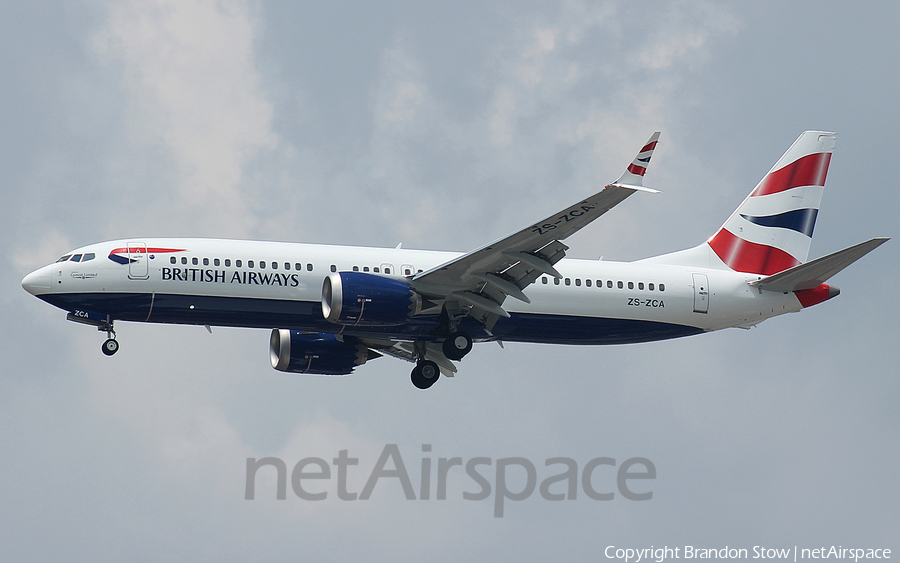 British Airways (Comair) Boeing 737-8 MAX (ZS-ZCA) | Photo 300481