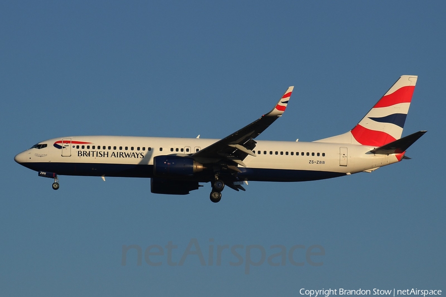 British Airways (Comair) Boeing 737-82R (ZS-ZWW) | Photo 344807
