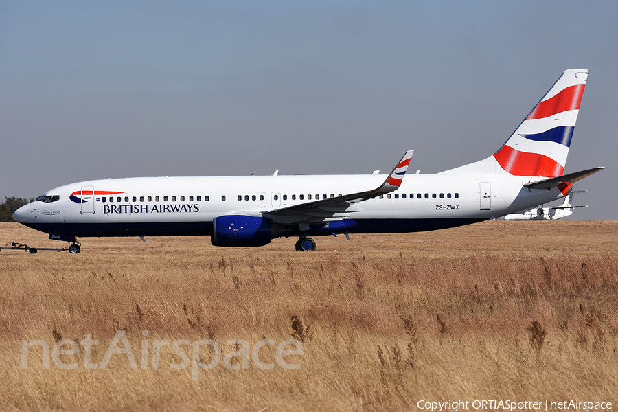 British Airways (Comair) Boeing 737-82R (ZS-ZWX) | Photo 337616