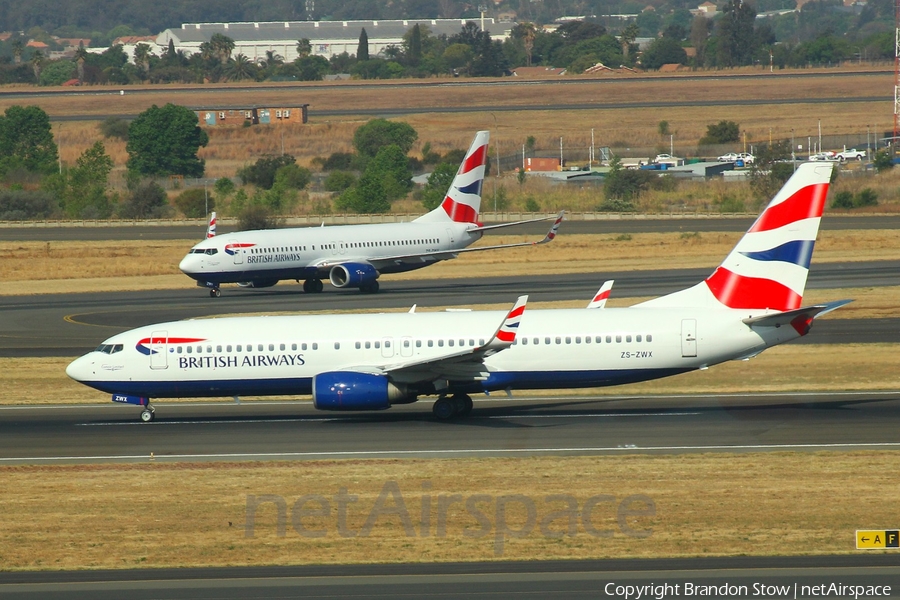 British Airways (Comair) Boeing 737-82R (ZS-ZWX) | Photo 349451